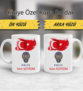 Polise Özel Kupa Bardak