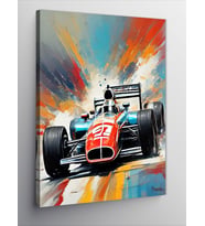 Kanvas Tablo Retro Formula 1 Aracı