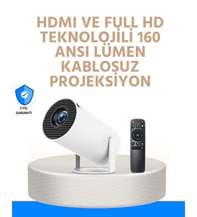 Kablolu Bağlantı Seçenekli Ev Tipi Projeksiyon