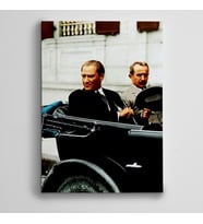 Atatürk ve İsmet İnönü 2 Kanvas Tablo