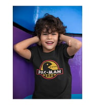 Pacman Baskılı Unisex Oyun Çocuk Tişört (1-12 YAŞ)