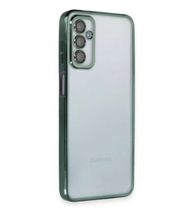 Galaxy M23 Kılıf Razer Lensli Silikon - Yeşil