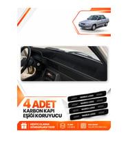 RENAULT 9 BROADWAY (1985-2000) Uyumlu Ön Torpido Koruma Kılıfı Halısı - Siyah