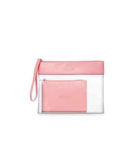 KİKO PEMBE MAKYAJ ÇANTASI - TRANSPARENT BEAUTY CASE 003 PİNK 01