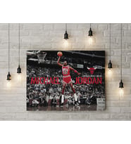Michael Jordan Kanvas Tablo 40x55cm NBA Jordan Smaç Poster