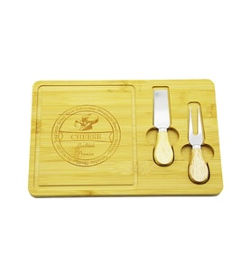BIÇAK SAĞ 19X29CM -1.5CM AHŞAP BAMBU KAHVALTI PEYNİR SUNUM TABAK 2PEYNİR BIÇAK=AHŞAP SAPLI