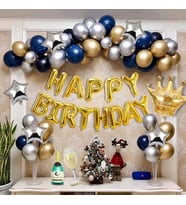 Happy Bırthday Gold Doğum Günü Balon Zincir Seti -