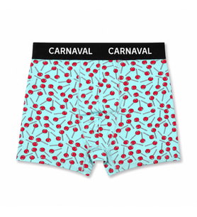 CARNAVAL Lolipop Desenli Premium Pamuklu Erkek Boxer - Açık Yeşil Renkli
