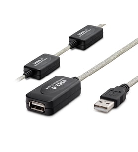 Usb Uzatma Kablosu 30 M - Silver Siyah HDX7525
