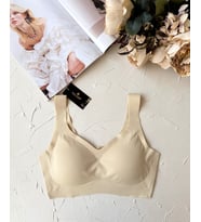 Intive Balensiz Dikişsiz Push-up Çıkarılabilir Padli Invisible (Görünmez) Bralet - İthal Bra (Ten)