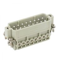 Harting 09200162613 Han 16A-STI-S 16+PE Endüstriyel Konnektör Insert UL508 Ağır Tip Makine Konnektörü