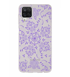 Samsung Galaxy A12  Kapak Nostalji Desen Tasarımlı Şeffaf Silikon Kılıf