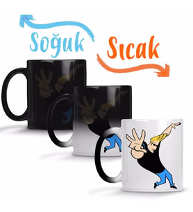 Johnny Bravo Sihirli Kupa Bardak Porselen