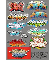 Grafiti Sticker Set 13 Parça Telefon, Tablet, Defter, Laptop Sticker