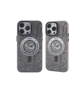 iPhone 14 Pro Max Kılıf Apollo Magneticsafe Desenli Kapak - Apollo Siyah - 1