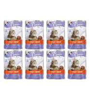 Plaisir 100Gr Pouch Chicken and Liver Tavuk Etli Ciğerli 8Adet Kedi Maması (Mavi)