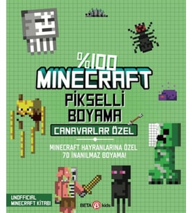 %100 Minecraft Pikselli Boyama - Canavarlar Özel
