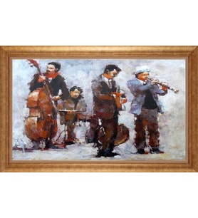 ALTIN ÇERÇEVELİ PASPARTULU TABLO CR1309