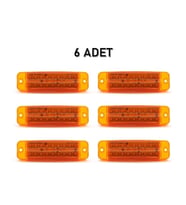 Parmak Led Çift Sıra 12-24 Volt 6 Adet