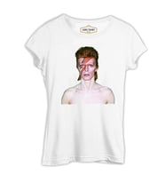 David Bowie Beyaz Kadın Tshirt