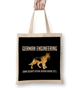 German Shepherd Engineering Home Security System Bez Çanta Uzun Saplı