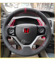 Honda Civic Fb7 Araca Özel Direksiyon Kılıfı (Nokta Nubuk Yüzüklü)