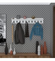 Kenzlife elbise askılığı askılık vettini byz 20*120*12 siyah 10 adet askı portmanto (Karışık)