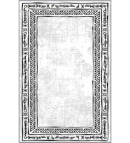 Eliana Home Baskılı, Yıkanabilir Kaymaz Taban Salon Halısı LNA1001 100x150 cm (Gri)