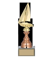 ODAK KUPA - Figürlü Kupalar - Yelken Figürlü Kupalar FG-024 C - 32 cm