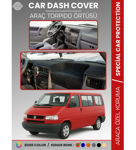 VOLKSWAGEN TRANSPORTER T4 (1990-2003) Torpido Örtüsü Ön Göğüs Koruma Torpido Koruma Tam Uyum Kaymaz
