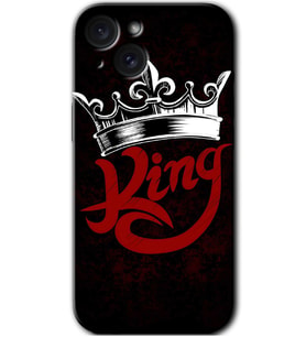 İphone 15 Plus Kılıf HD Desen Baskılı Kılıf - King