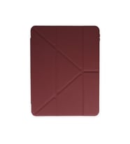 Apple iPad Air 10.9 2022 (5.Nesil) Kalemlikli Katlanabilen Kılıf (Koyu Mor)