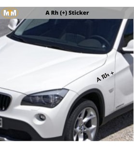 A Rh (+) Sticker