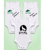 NSR Tasarım Hediye Türk Temalı Bebek Body Zıbın Baskı Çeşitleri