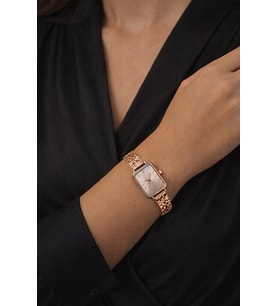 Rose Renk Şık Minimal Kasa Vintage Seri Genç Kız Kadın Kol Saati Su-539