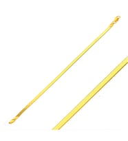 3 mm Enli 14 Ayar Altın Ezme Bileklik