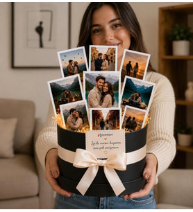 Kişiye Özel Fotoğraflı Silindir Buketi 9 Adet Doğum Günü Hediyesi - Sevgiliye Hediye - Arkadaşa Hediye - Erkek Hediye - Babaya Hediye -