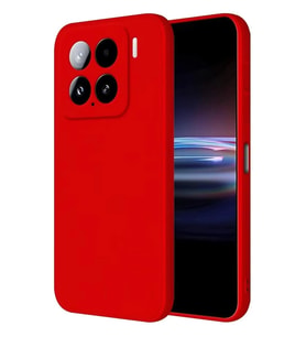Newface Xiaomi Mi 15 Kılıf Nano içi Kadife Silikon - Kırmızı