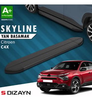 S-Dizayn Citroen C4 X Skyline Siyah Yan Basamak 183 Cm 2022 Üzeri A+ Kalite