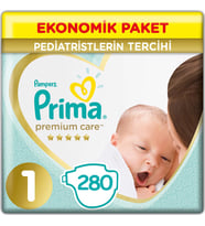 Prima Premium Care Bebek Bezi 1 Beden Yenidoğan 2-5 Kg (4*70) 280 Adet