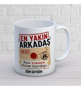 Kişiye Özel Çocukluk Arkadaşı Tasarımlı Eski Sırlar Yeni Kahkahalar Seramik Kupa