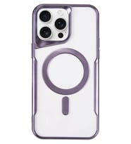 Newface Apple iPhone 16 Pro Max Kılıf Boyi Magsafe Silikon Kapak - Derin Mor