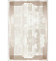 Eliana Home Baskılı, Yıkanabilir Kaymaz Taban Salon Halısı LNA0720 100x150 cm (Krem)