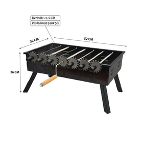 NURGAZ ÇEVİRMELİ KARA MANGAL