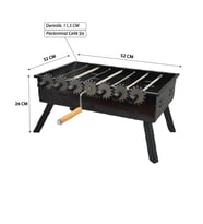 NURGAZ ÇEVİRMELİ KARA MANGAL