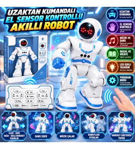 606-34 UZAKTAN KUMANDALI EL SENSOR KONTROLLÜ AKILLI ROBOT