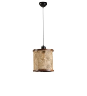 GİZEM ORTA TEKLİ CEVİZ RATTAN SARKIT