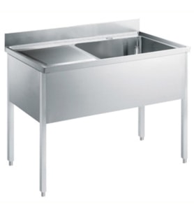 Electrolux Professional Tek Evyeli Tezgah, Evyesi 600x500 Mm, Damlalığı Solda - 1200 Mm LG1216SXPN