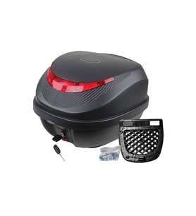 Rexx Motosiklet Arka Çanta 32lt Siyah Topcase Arasmoto (Renksiz)