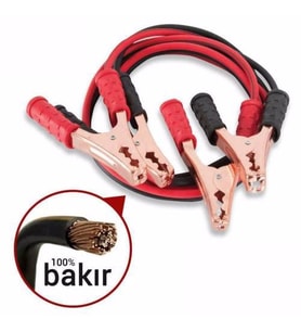 AKÜ TAKVİYE KABLOSU 600 AMPER (Siyah-Kırmızı)